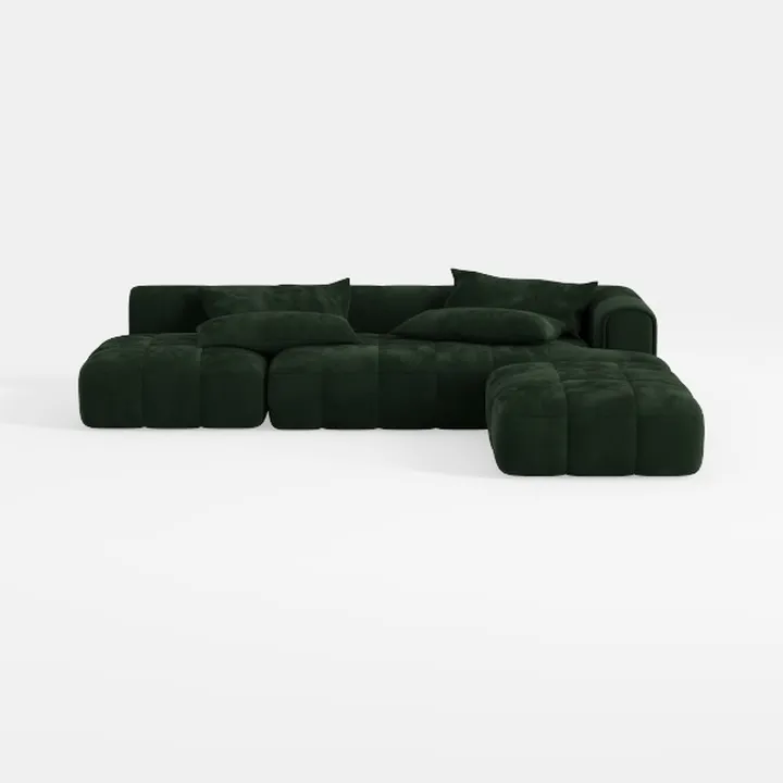 153" Modern Compressed Boneless Couch, 4 Seater
