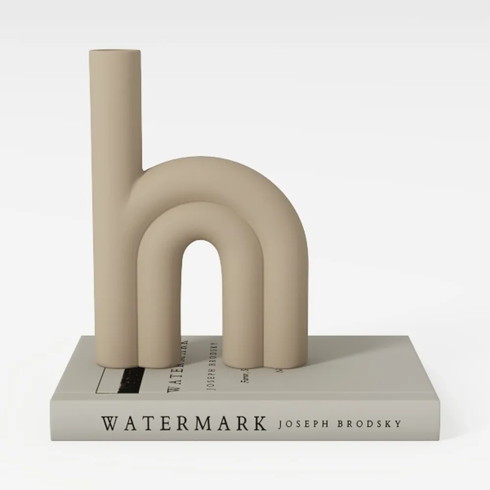 PEAKOLY Wood Arch Decorative Objects-Warm Beige