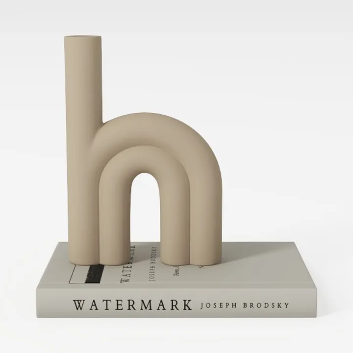 PEAKOLY Wood Arch Decorative Objects-Warm Beige