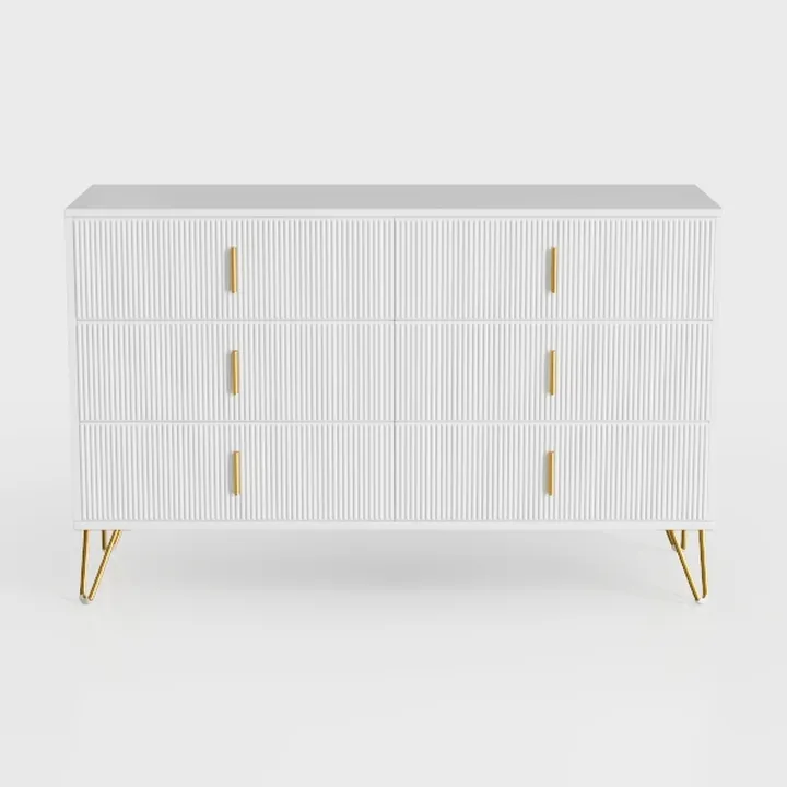 White Dresser for Bedroom, 7 Drawers Dresser with 