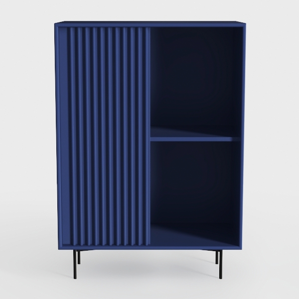 T4TREAM Fluted Shoe Storage Cabinet with 2 Sliding