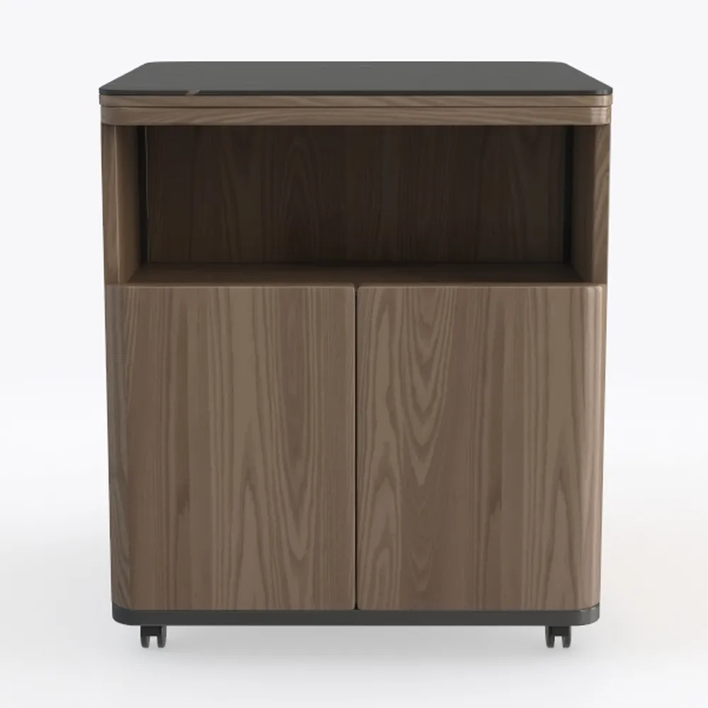 Pipishell Modern Nightstand with Charging Station