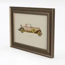 painting-Vintage Wall Décor Left 45 Degree View