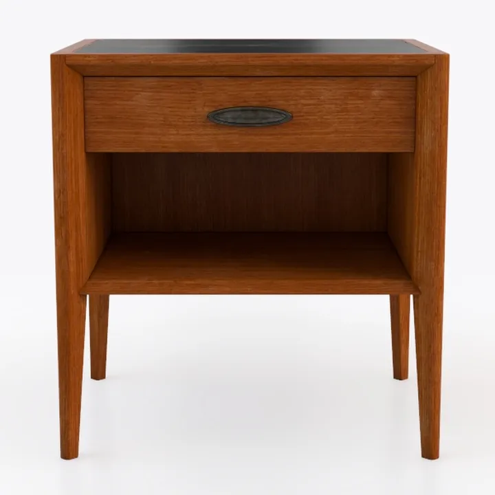 MASARA Mid-Century Modern Nightstand, 26W x 18D