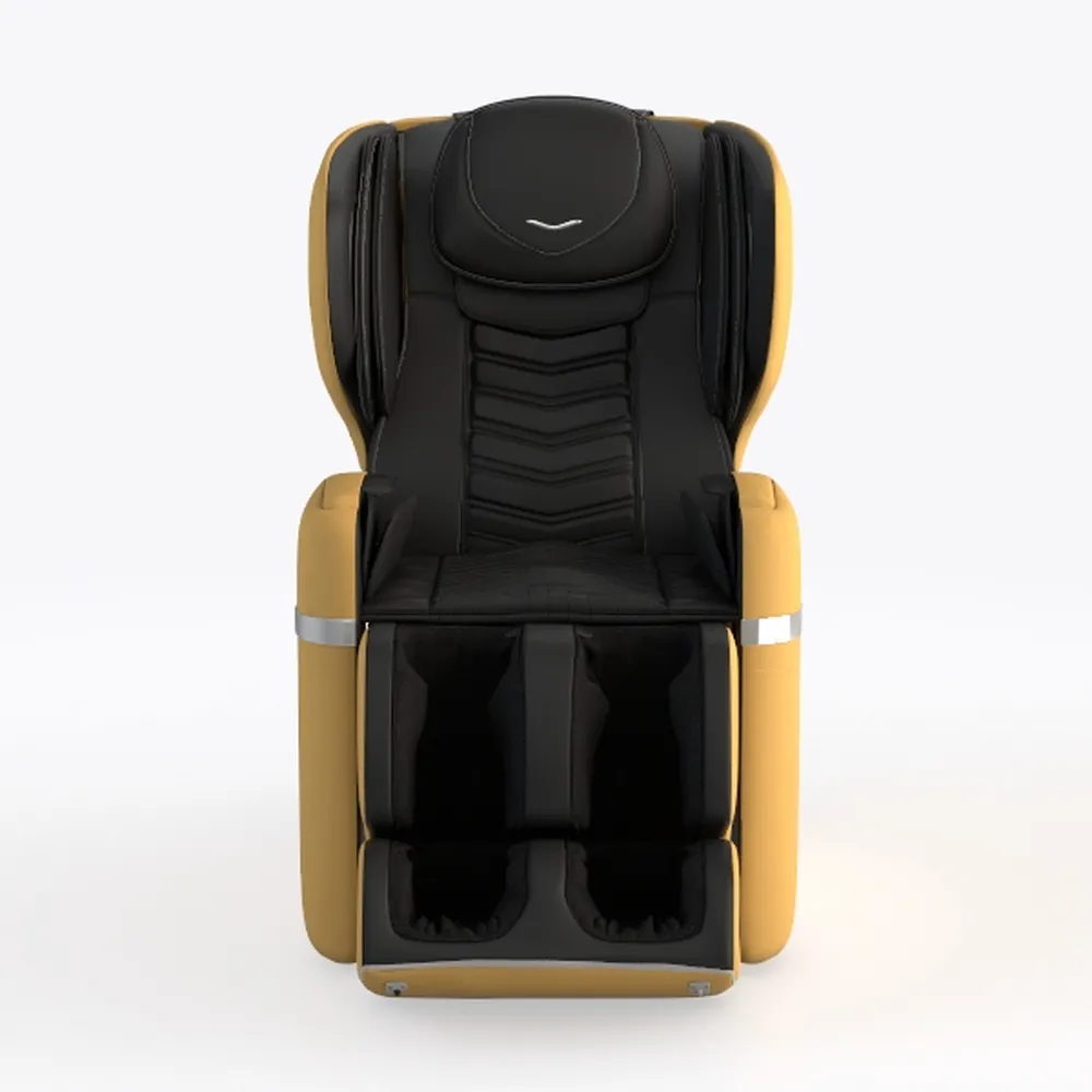 YHKJLYH Sedia a Dondolo da Balcone con Gambe in Acciaio e Seduta Imbottita in Tessuto Tecnico, Comoda Poltrona con poggiapiedi Regolabile, Gambe Blu/Nere, Gialle, Nere