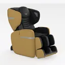 Modern Two Tone Leather Massage Chair 3D Model Right 45 Degree View