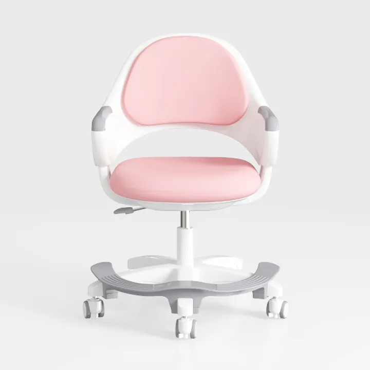 PU-Padded Home Office Chair, Mid-Back Swivel Task 