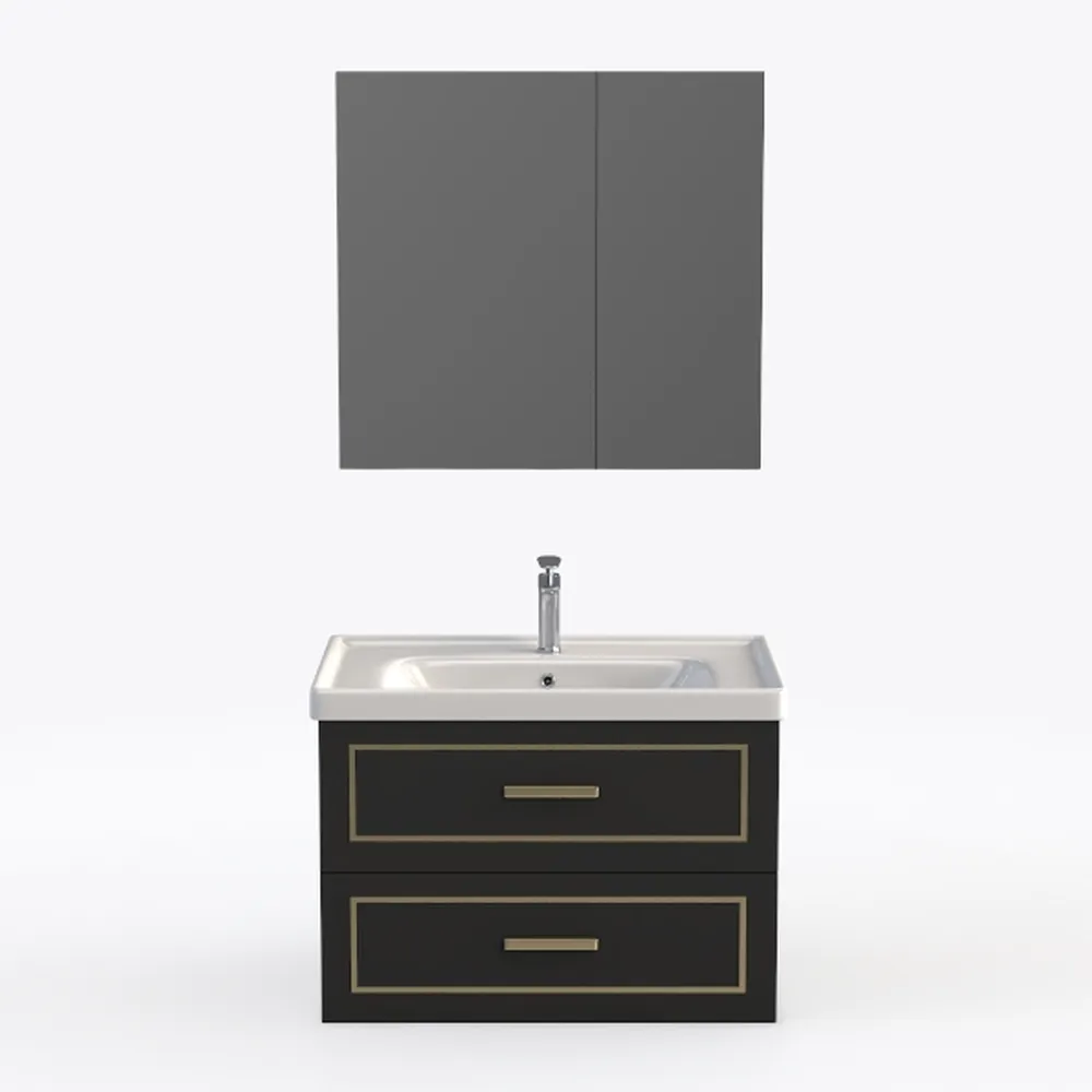 36" Floating Bathroom Vanity Set, Modern Wall