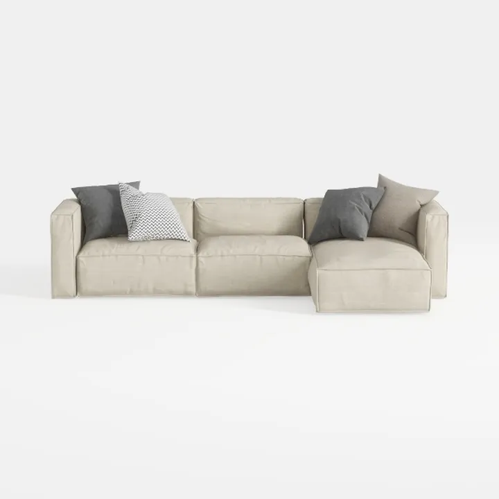 112" Modular Sectional Sofa L-Shaped Couch for