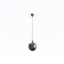 Minimalist Black Metal Pendant Lamp 3D Model Right 45 Degree View