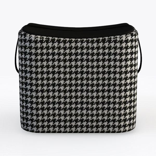 pouf-Houndstooth