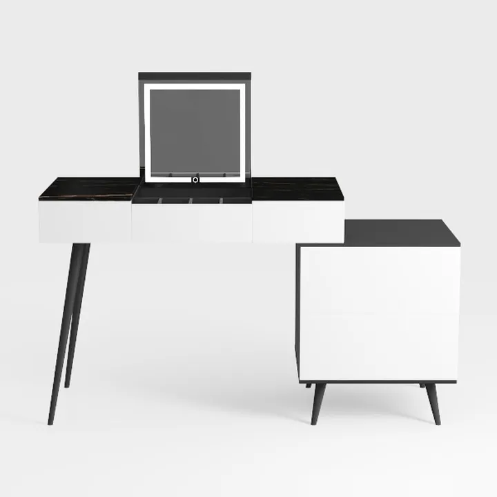 Vanity Makeup Table Set 3-Color Dimmable Human Bod