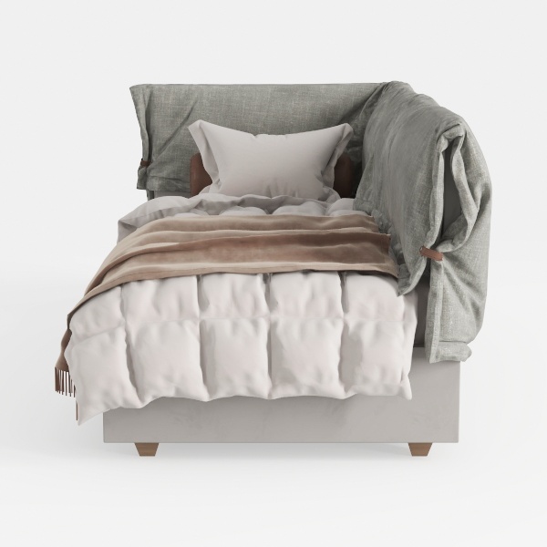 Antetek Convertible Sleeper Sofa Bed, 3 in 1 Velve