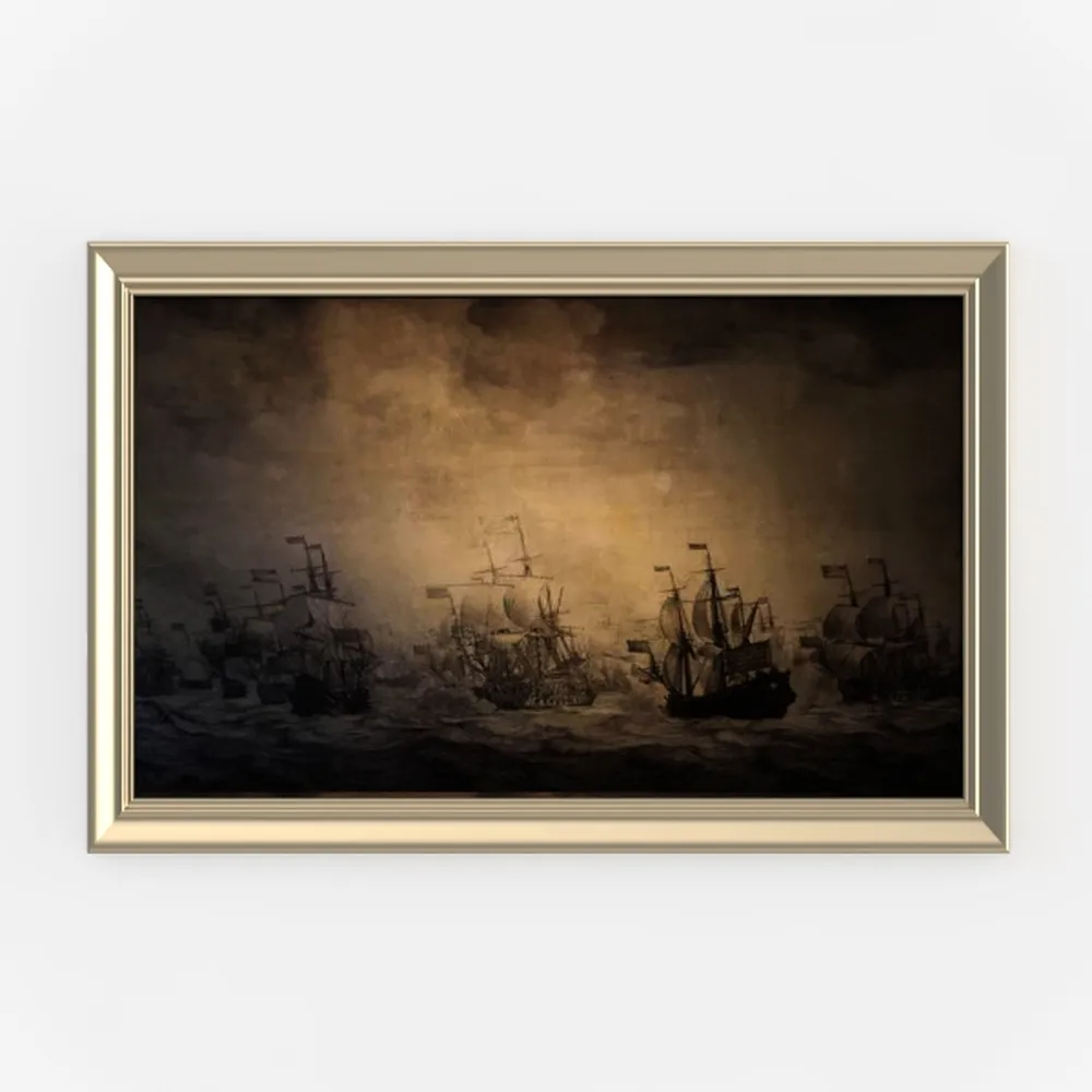 VIYYIEA Gold Framed Canvas Art Prints,12x16Inch,