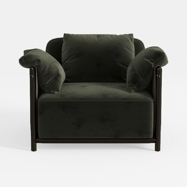 Chenille Accent Chair Set of 2, Comfy Oversized