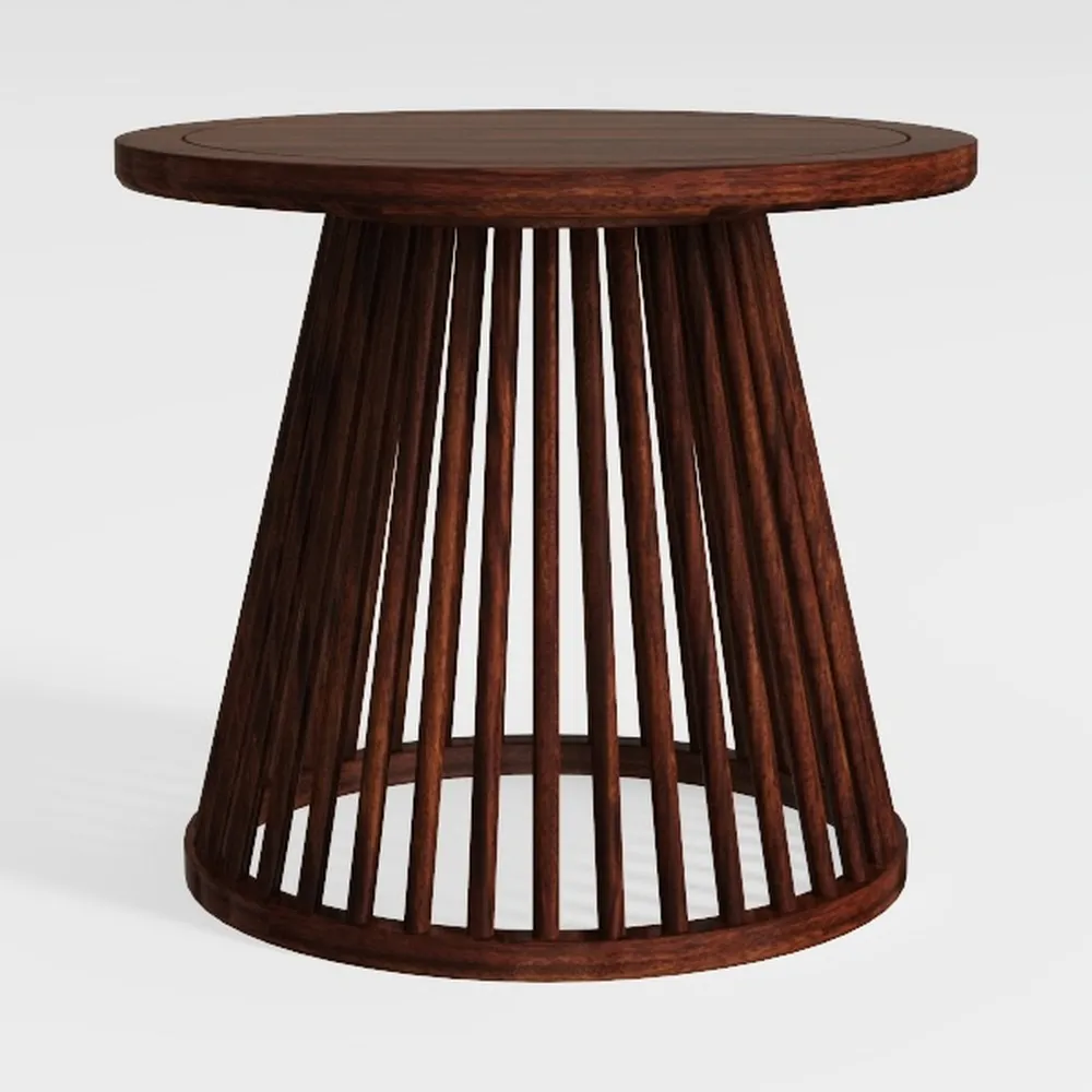 Plank+Beam Lido Round Dining Table, 38", Wooden