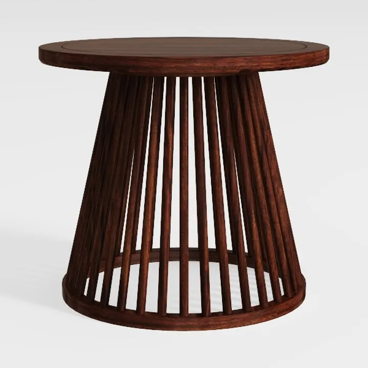 Plank+Beam Lido Round Dining Table, 38", Wooden