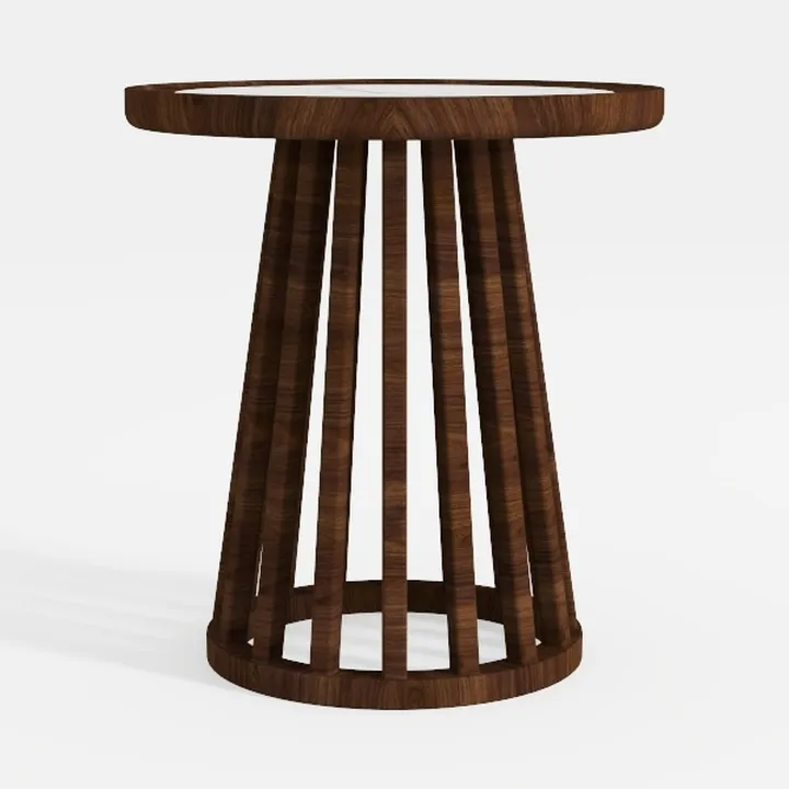 Tribesigns 31.5" Round Coffee Table, Farmhouse Cir