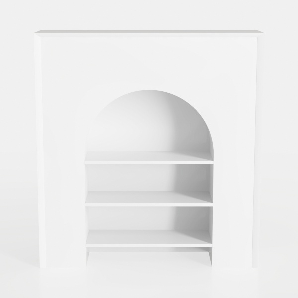 RiverRidge Kids Curve Appeal Bookcase with 4