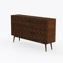 Sideboard Buffet,Mid Century Modern Storage Left 45 Degree View