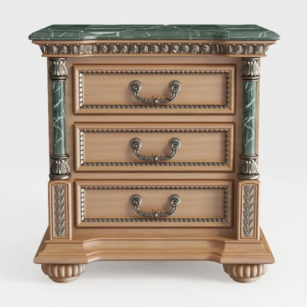 Hekman Wellington Hall Three Drawer Nightstand, 3