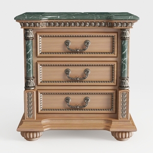 Hekman Wellington Hall Three Drawer Nightstand, 3