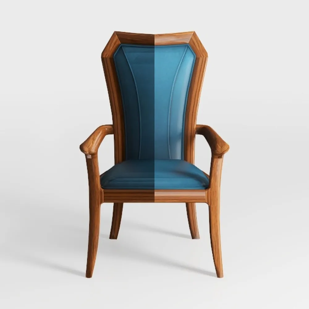 HULALA HOME Poltrona con braccioli, comoda e imbottita con gambe in metallo dorato, per soggiorno, camera da letto, verde scuro