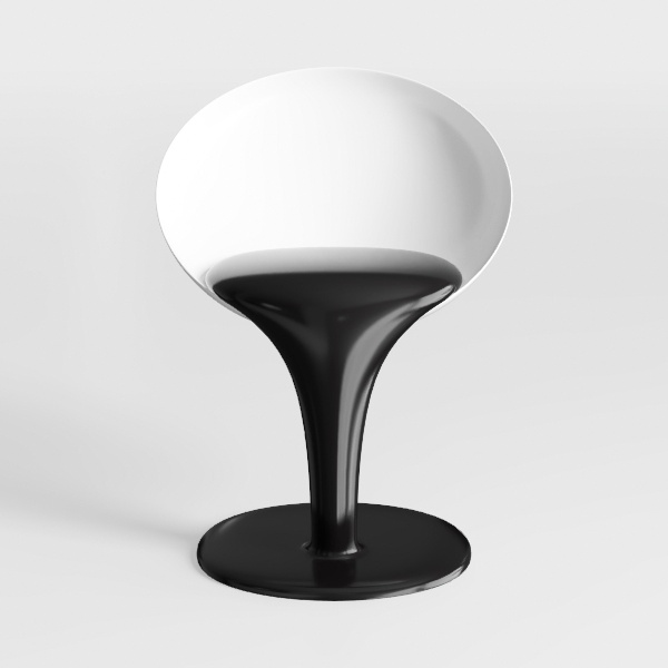 Iplex Design Drappeggi d'Autore Poltrona, Plexiglass/PMMA, fumé/Trasparente