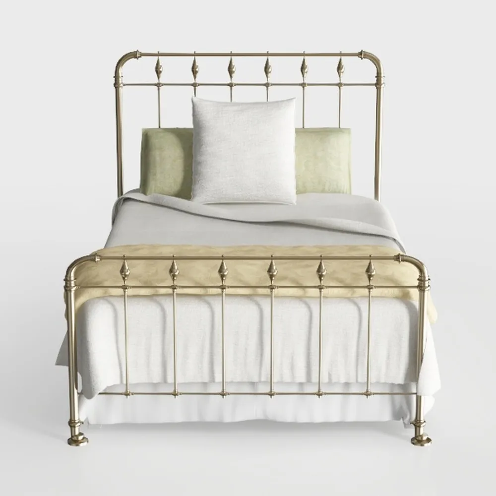 SHA CERLIN 14 Inches Queen Size Metal Platform Bed