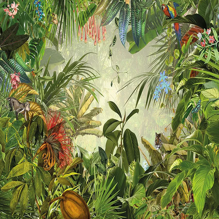wallpaper-Rainforest Wall Deco