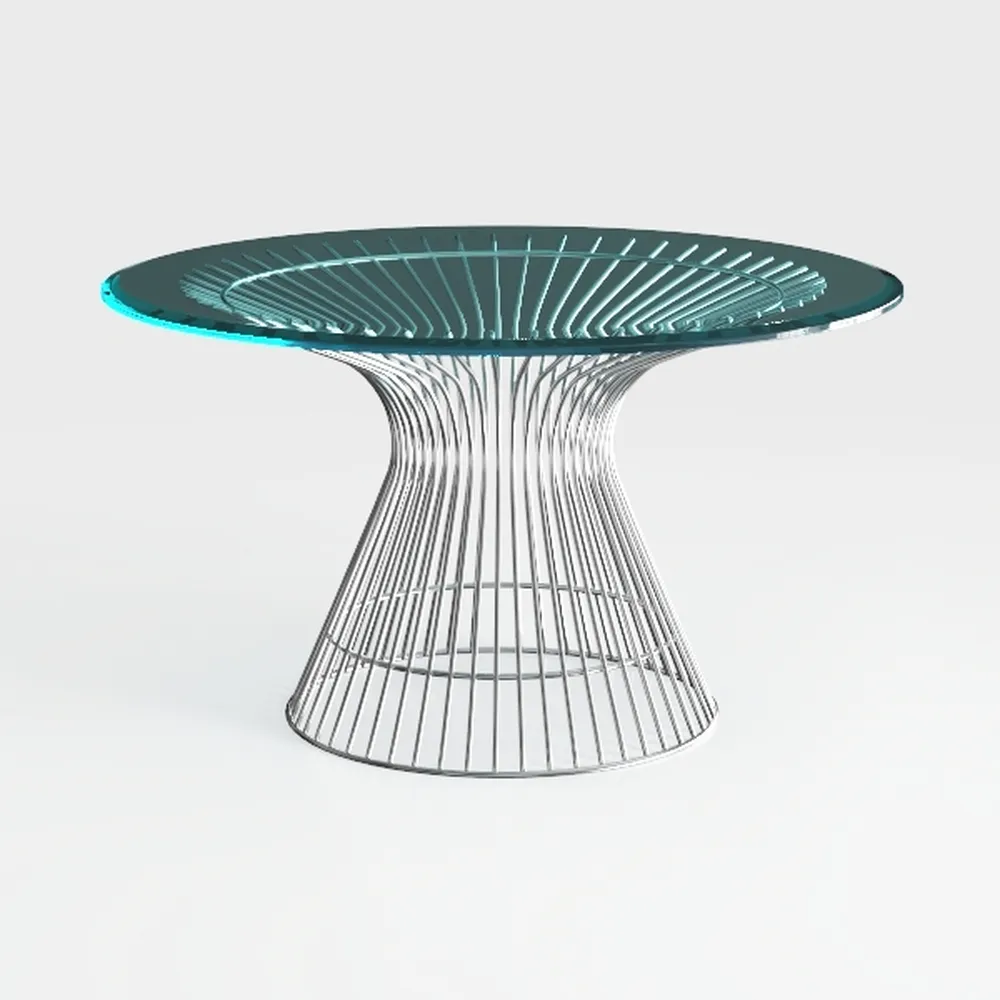 46 Inch Round Portable Plastic Coated Metal Picnic