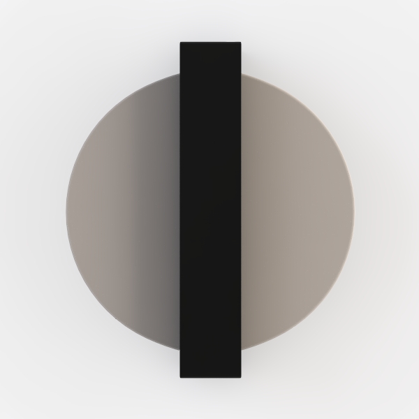 wall lamp-8725-round-black