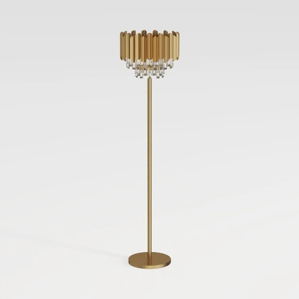 HMVPL Gold Floor Lamp for Living Room, Modern 