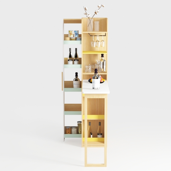 bar counter-Chic Kitchen