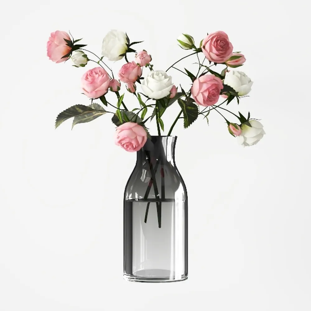 Torre & Tagus 11" Tall Ceramic Black and White