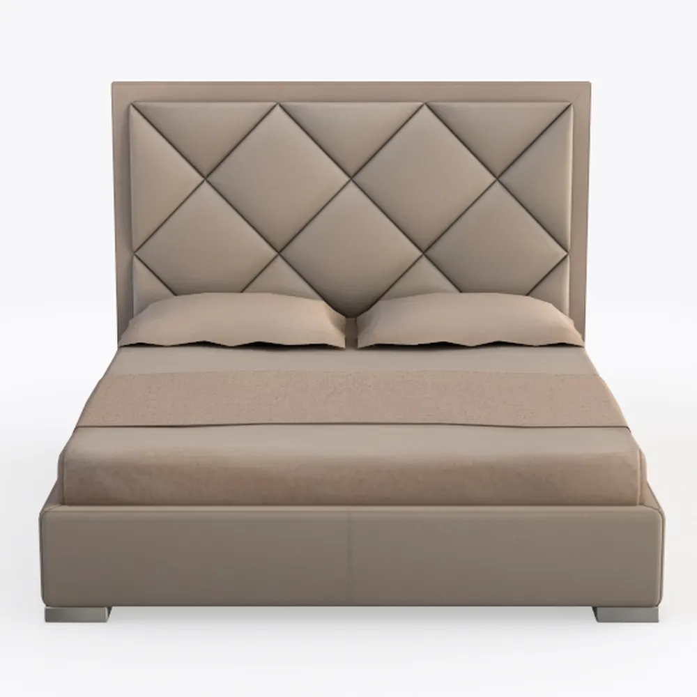 Simple Relax Fabric Upholstered Bed, Queen (U.S. S