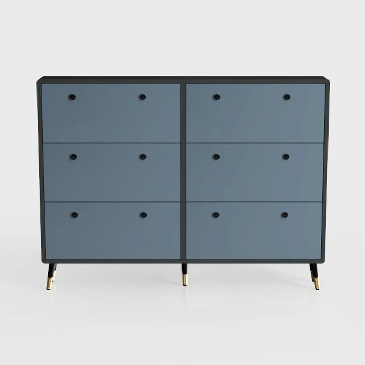 Black Dresser for Bedroom, Modern 7 Drawer Dresser