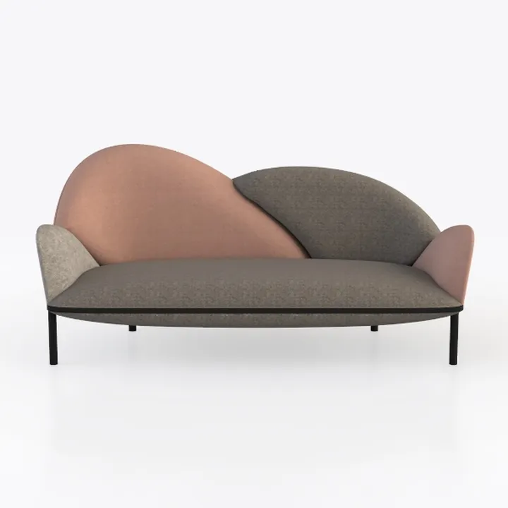Modern Conversation Sofa Set – Breathable Velvet U