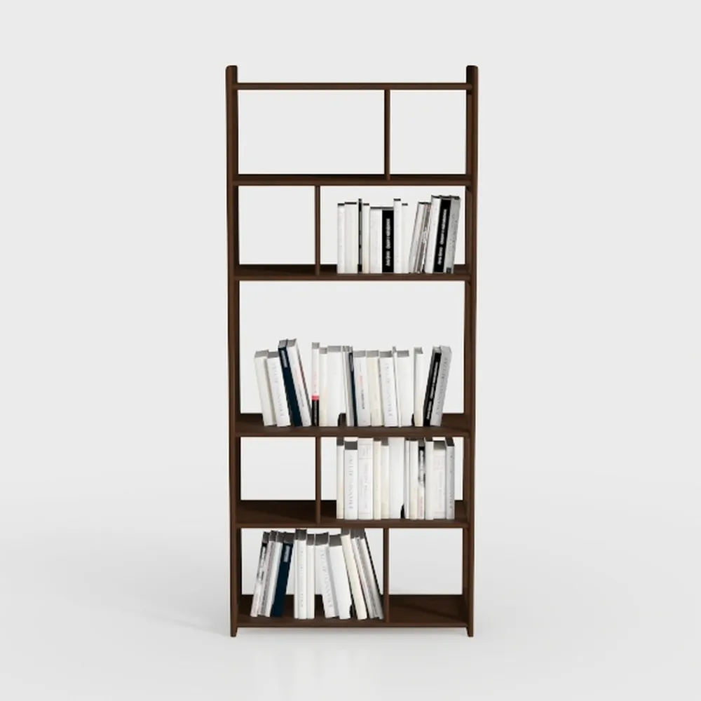 LITTLE TREE 69.9" Vintage Bookshelf, 5-Tier Tall