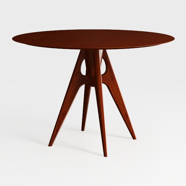 Soohow 47.2&quot; Solid Wood Round Dining Kitchen Table