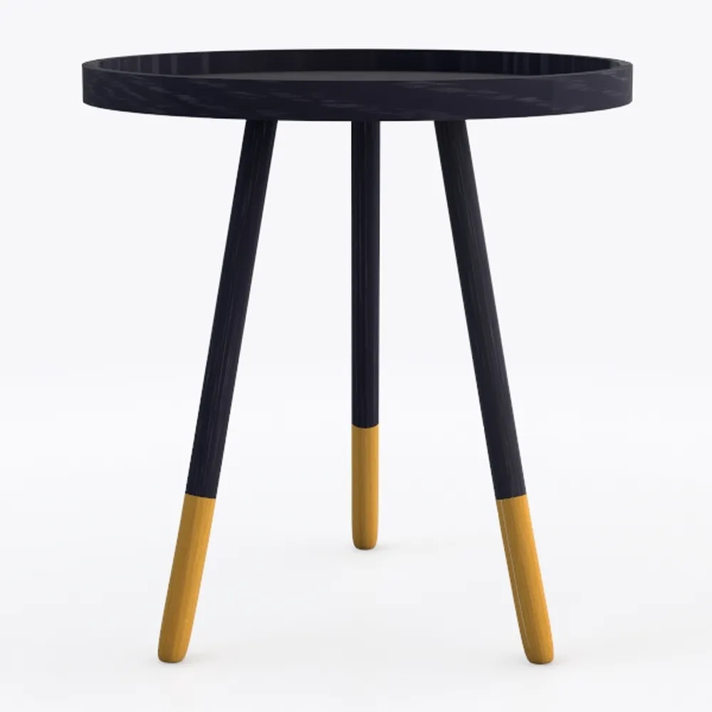 1 Pack Metal Mosaic Round Side Table 13.4" Small