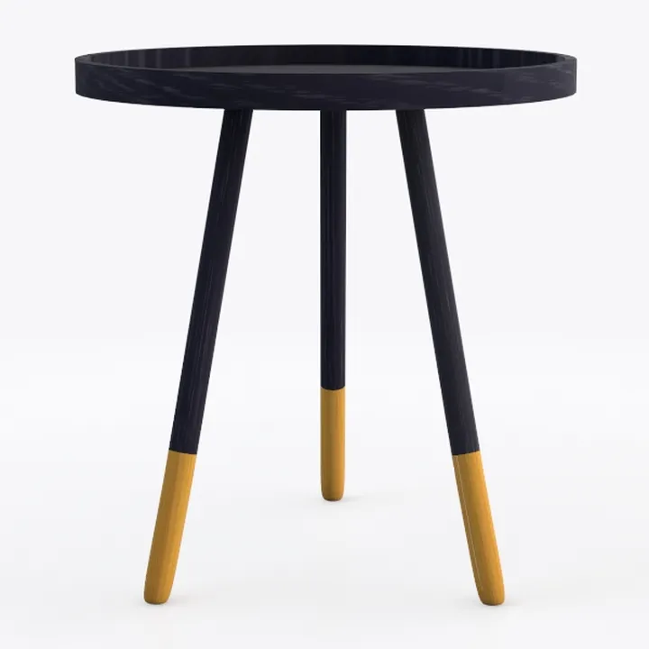 1 Pack Metal Mosaic Round Side Table 13.4" Small