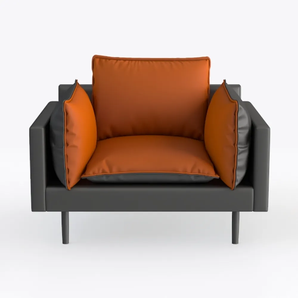 Magshion Accent Chair with Backrest Pillow, Modern