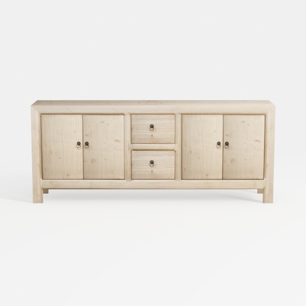 Walker Edison Modern Wood Grooved Buffet