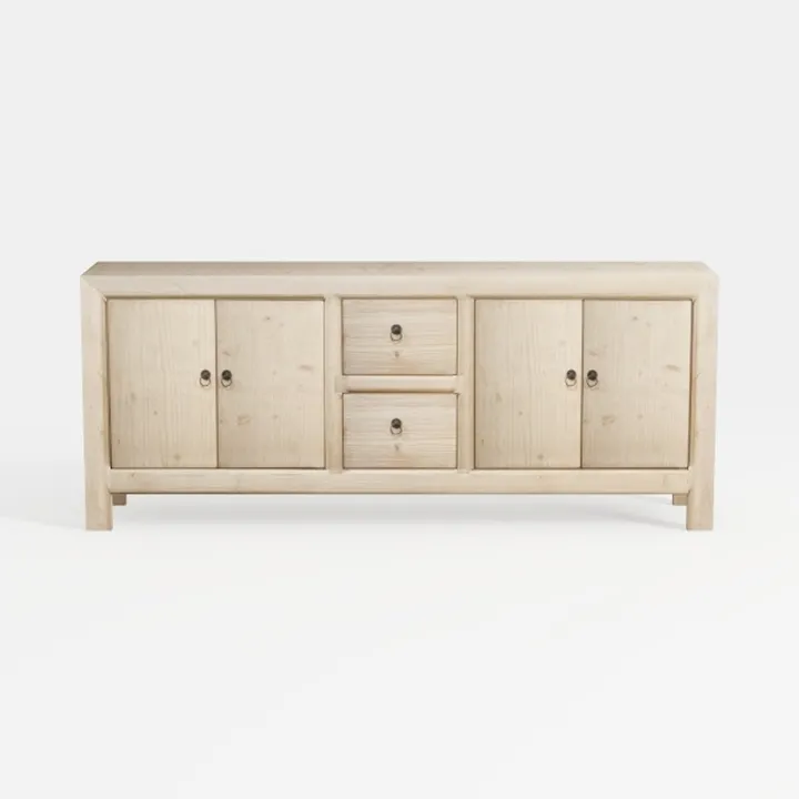 Walker Edison Modern Wood Grooved Buffet