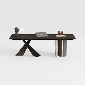 RJYYYDS Desk Game Table Home Office Desk Walnut De