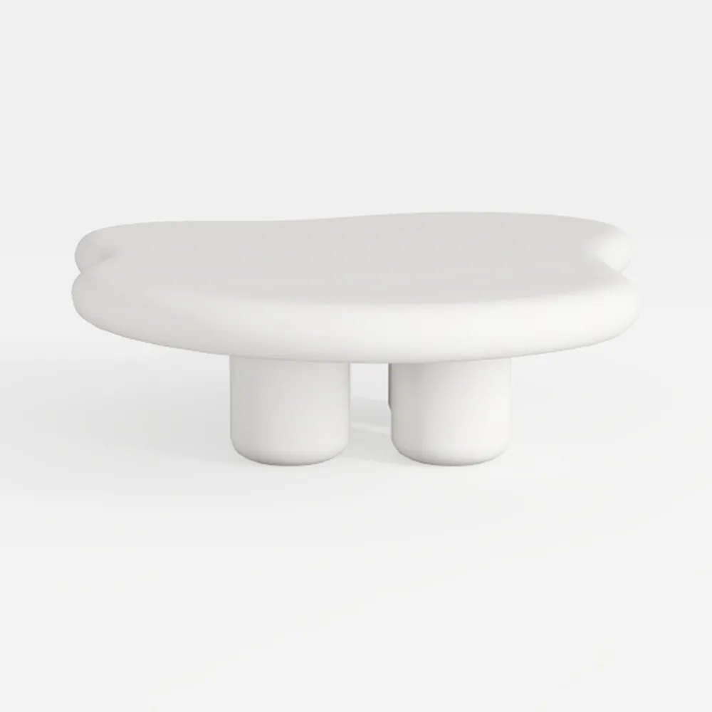 Irregular Coffee Table, Modern Low Coffee Table