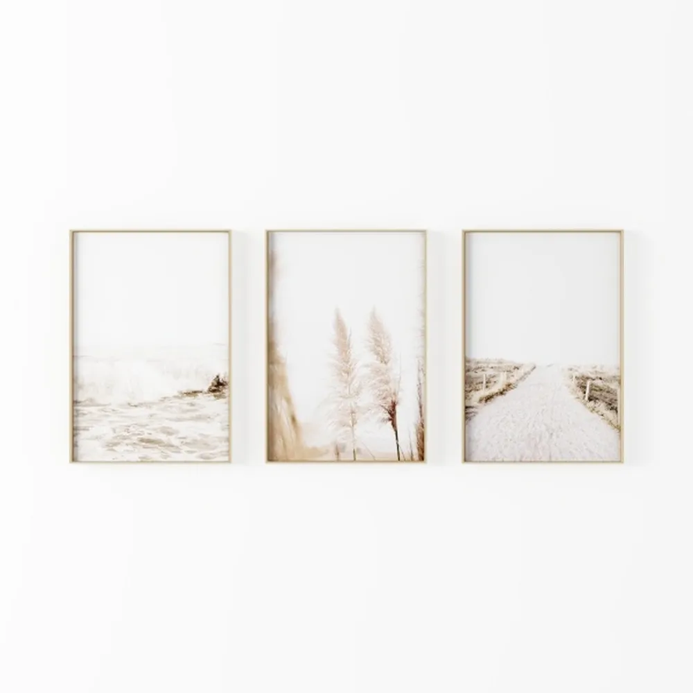 Bow Wall Art Coquette Room Canvas Decor Beige Bow