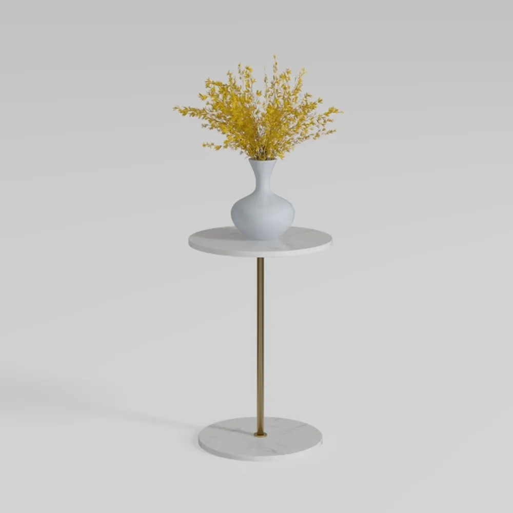 Masupu Drink Table, Round Side Table for Small