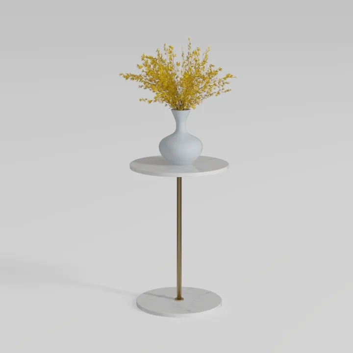 Masupu Drink Table, Round Side Table for Small
